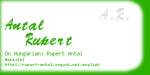 antal rupert business card